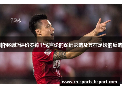 帕雷德斯评价罗德里戈言论的深远影响及其在足坛的反响